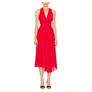 A.L.C. Pleated Red Everly Size 2 Dress